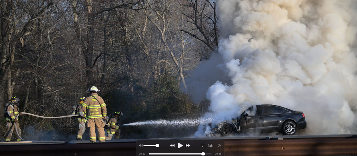 Car fire on Garden State Parkway - Cape May Star and Wave